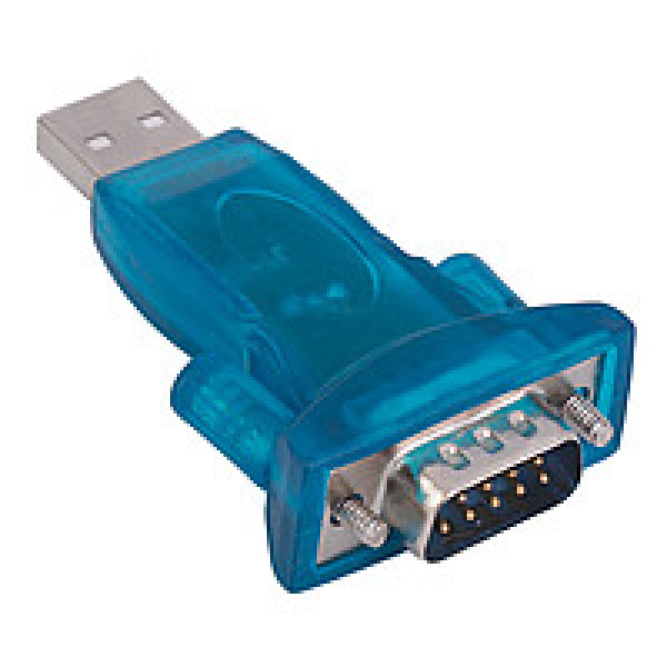 Адаптер Extradigital High-Speed USB 2.0 to Serial RS-232 DB-9, HL-340, Blue, PVC